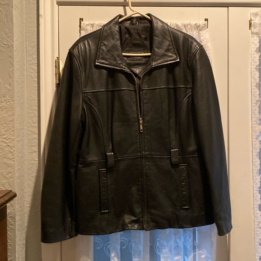 Woman’s Black Leather Jacket